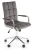Fotel gabinetowy Gonzo 4 obrotowy do biura popielaty velvet