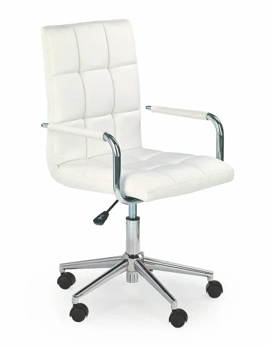Fotel gabinetowy Gonzo obrotowy do biura biały