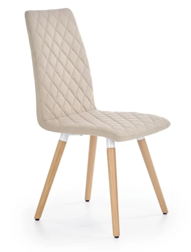 Krzesło K282 tapicerowane do jadalni beżowy