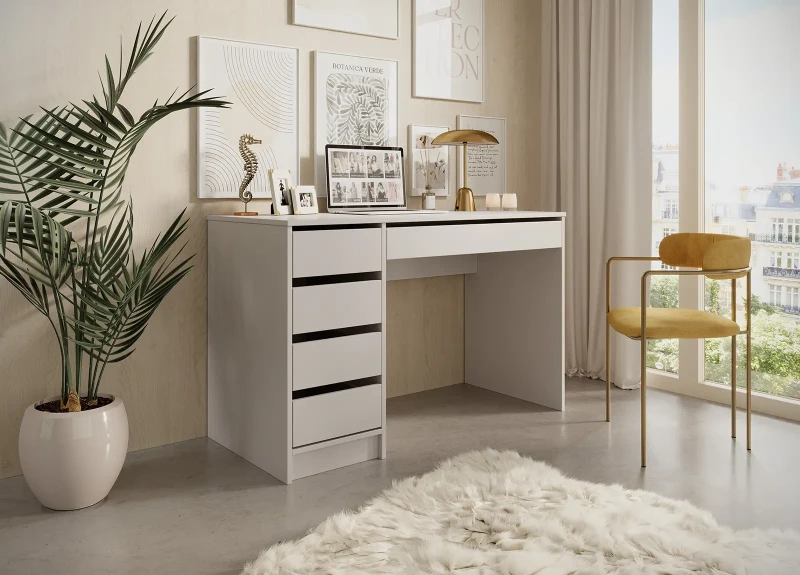 Biurko z szufladami Ada 120 cm kaszmir