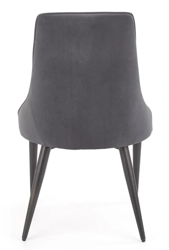 Krzesło K365 tapicerowane do jadalni popielaty/czarny
