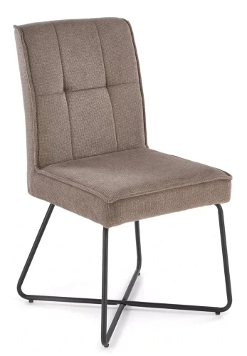 Krzesło K534 tapicerowane do jadalni popielaty/czarny