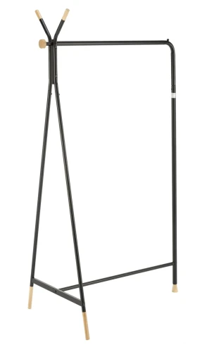 Wieszak na ubrania WU32 91 cm stojący metalowy do garderoby naturalny