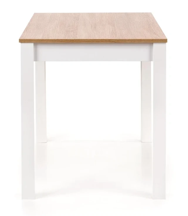 Stół Ksawery 120 cm prostokątny 4-osobowy do jadalni dąb sonoma / biały