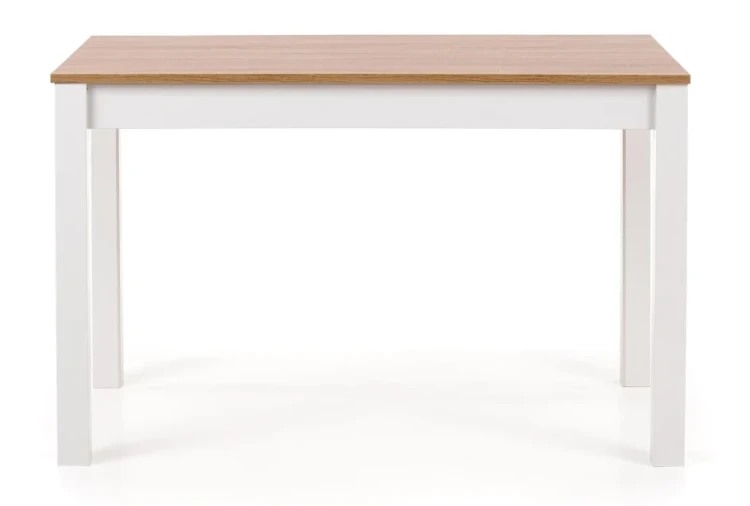 Stół Ksawery 120 cm prostokątny 4-osobowy do jadalni dąb sonoma / biały