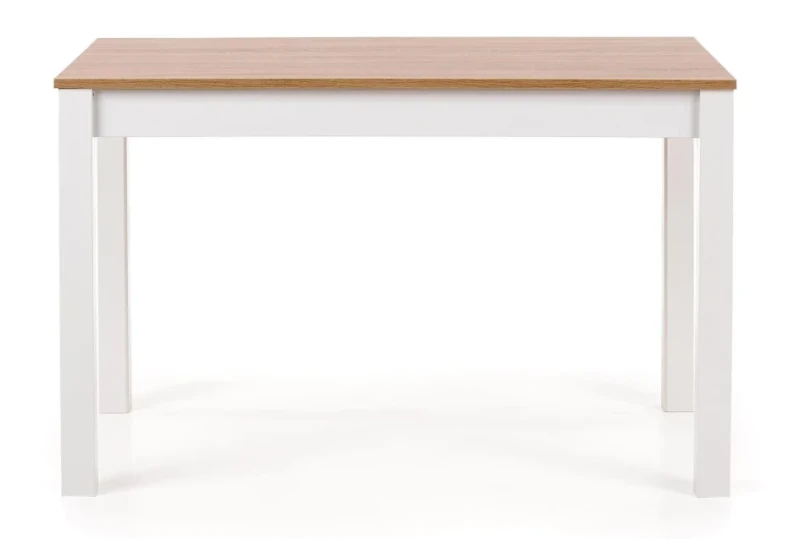 Stół Ksawery 120 cm prostokątny 4-osobowy do jadalni dąb sonoma / biały