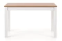 Stół Ksawery 120 cm prostokątny 4-osobowy do jadalni dąb sonoma / biały