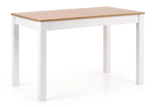 Stół Ksawery 120 cm prostokątny 4-osobowy do jadalni dąb sonoma / biały