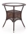 Stół Midas ogrodowy 74cm rattan syntetyczny/szkło ciemny brąz