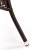 Stół Midas ogrodowy 74cm rattan syntetyczny/szkło ciemny brąz