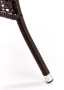 Stół Midas ogrodowy 74cm rattan syntetyczny/szkło ciemny brąz