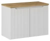 Zestaw mebli łazienkowych NOVA WHITE - szafka pod umywalkę 2 drzwi Nova White 82-80-2D