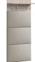 Wieszak tapicerowany Gustavo 60 cm z półką do przedpokoju dąb wellington/beż