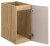 Szafka łazienkowa dolna pod blat 30 cm OCEAN BEIGE beż + dąb olejowany