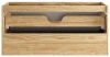Szafka łazienkowa pod umywalkę 120 cm 2 szuflady OCEAN BEIGE beż + dąb olejowany