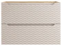 Szafka łazienkowa pod umywalkę 80 cm 2 szuflady OCEAN BEIGE beż + dąb olejowany
