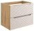 Szafka łazienkowa pod umywalkę 70 cm 2 szuflady OCEAN BEIGE beż + dąb olejowany