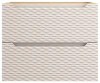 Szafka łazienkowa pod umywalkę 70 cm 2 szuflady OCEAN BEIGE beż + dąb olejowany