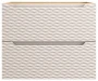 Szafka łazienkowa pod umywalkę 70 cm 2 szuflady OCEAN BEIGE beż + dąb olejowany