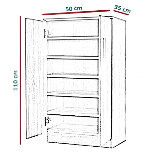 Komoda szafa stojąca na buty Troy