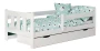 Łóżko Marinella 160x80 cm z wysuwaną szufladą do pokoju młodzieżowego biały