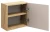 Szafka górna qubik 35 cm OCEAN BEIGE beż + dąb olejowany