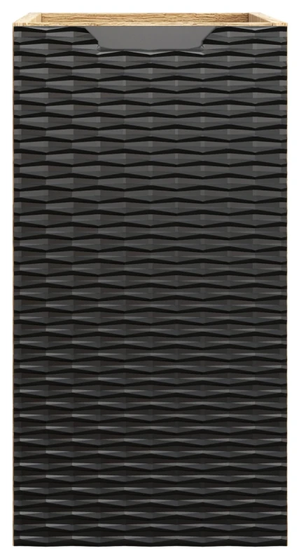 Szafka łazienkowa dolna pod blat 30 cm OCEAN BLACK czarny + dąb olejowany