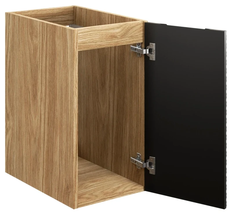 Szafka łazienkowa dolna pod blat 30 cm OCEAN BLACK czarny + dąb olejowany