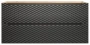 Szafka łazienkowa pod umywalkę 120 cm 2 szuflady OCEAN BLACK czarny + dąb olejowany