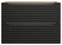 Szafka łazienkowa pod umywalkę 80 cm 2 szuflady OCEAN BLACK czarny + dąb olejowany