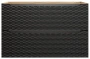 Szafka łazienkowa pod umywalkę 90 cm 2 szuflady OCEAN BLACK czarny + dąb olejowany