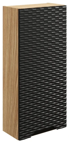 Szafka górna 35 cm OCEAN BLACK czarny + dąb olejowany