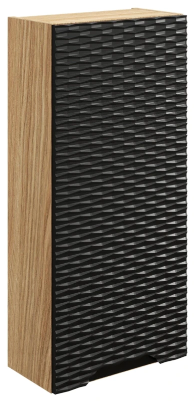 Szafka górna 35 cm OCEAN BLACK czarny + dąb olejowany