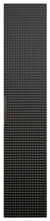Szafka łazienkowa wysoka 1 drzwi LUXOR BLACK czarny + dąb olejowany