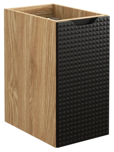 Szafka łazienkowa dolna pod blat 30 cm LUXOR BLACK czarny + dąb olejowany