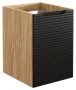 Szafka łazienkowa dolna pod blat 40 cm LUXOR BLACK czarny + dąb olejowany