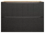 Szafka łazienkowa pod umywalkę 80 cm 2 szuflady LUXOR BLACK czarny + dąb olejowany