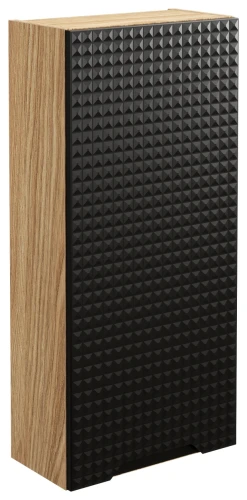 Szafka górna 35 cm LUXOR BLACK czarny + dąb olejowany