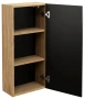 Szafka górna 35 cm LUXOR BLACK czarny + dąb olejowany