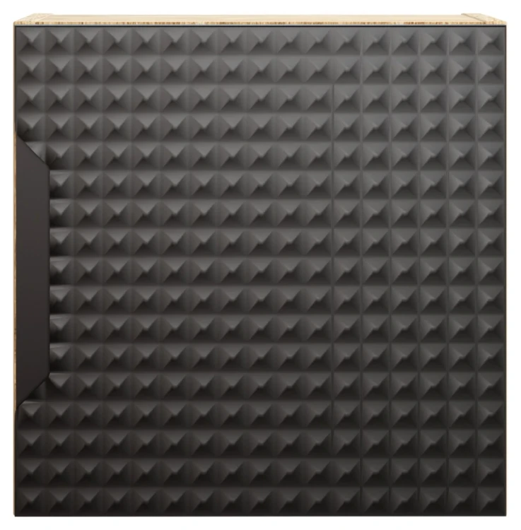 Szafka górna qubik 35 cm LUXOR BLACK czarny + dąb olejowany