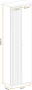 Szafa dwudrzwiowa Pedro 60 cm z lamelami do przedpokoju hickory jackson/czarny