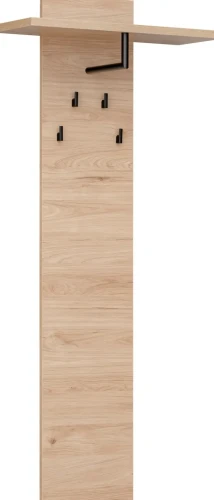 Wieszak ścienny Pedro 60 cm z półką do przedpokoju hickory jackson