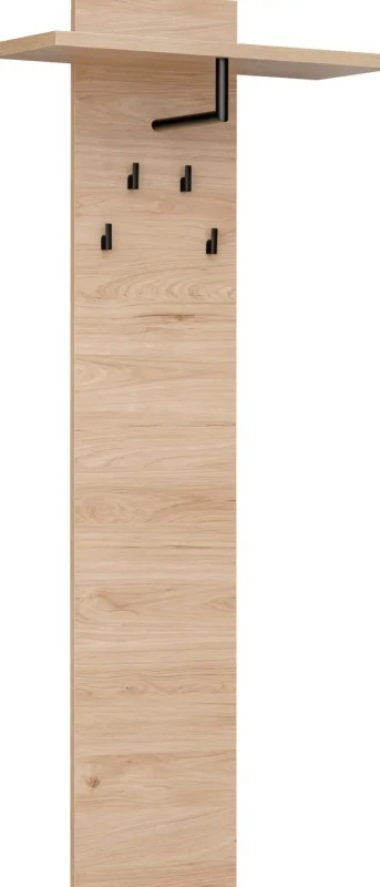 Wieszak ścienny Pedro 60 cm z półką do przedpokoju hickory jackson