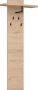 Wieszak ścienny Pedro 60 cm z półką do przedpokoju hickory jackson