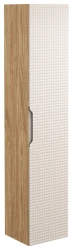 Szafka łazienkowa wysoka 1 drzwi LUXOR BEIGE beż + dąb olejowany