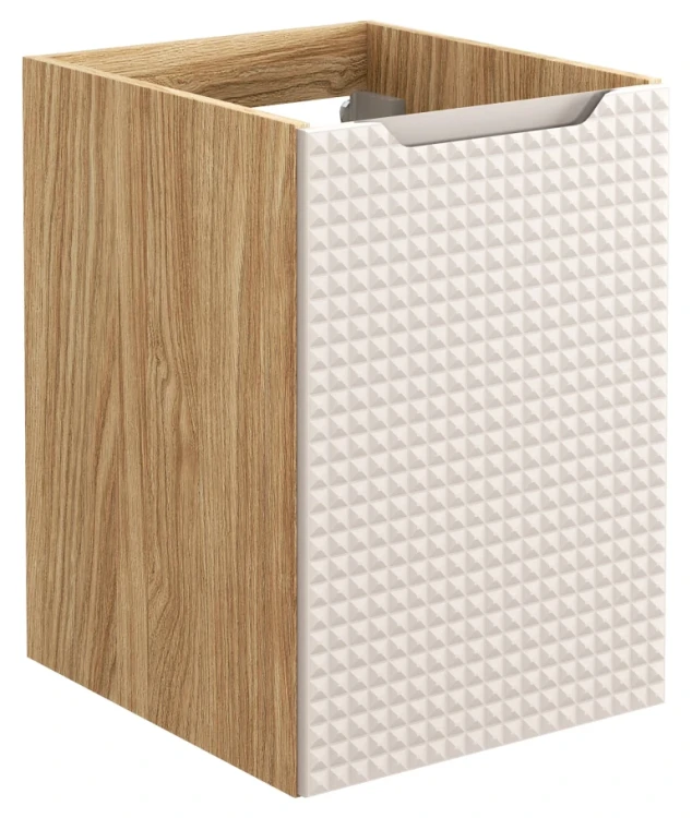 Szafka łazienkowa dolna pod blat 40 cm LUXOR BEIGE beż + dąb olejowany