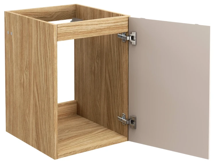 Szafka łazienkowa dolna pod blat 40 cm LUXOR BEIGE beż + dąb olejowany
