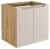 Szafka łazienkowa pod umywalkę 60 cm 2 drzwi LUXOR BEIGE beż + dąb olejowany