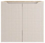 Szafka łazienkowa pod umywalkę 60 cm 2 drzwi LUXOR BEIGE beż + dąb olejowany