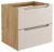 Szafka łazienkowa pod umywalkę 60 cm 2 szuflady LUXOR BEIGE beż + dąb olejowany